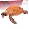 Abaodam Lifelike Mini Turtle Plastic Wildlife Model for Educational Garden Decoration Realistic Sea Turtle Figurine for Boys view 3