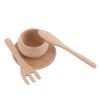 Abaodam Montessori Wooden Kitchen Playset with Realistic Fork Utensils Plates and Dishes Cooking Accessories for Roleplaying Fun in Restaurants and Supermarkets view 1