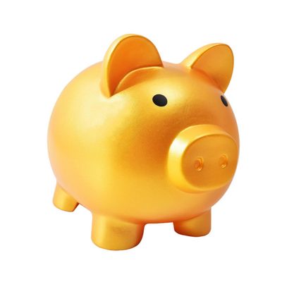Beaupretty Large Gold Piggy Bank Decorative Money Pot for Desktop Saving Jar Creative Coin Collector Gift for Boys Develop Money-Saving Habits and Ornament