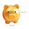 Beaupretty Large Gold Piggy Bank Decorative Money Pot for Desktop Saving Jar Creative Coin Collector Gift for Boys Develop Money-Saving Habits and Ornament view 2