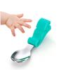 Yardwe Stainless Steel Spoon and Fork with Silicone Handles Short Handle Utensils with Portable Storage Box Corrosion Resistant Tableware for Self-feeding view 2