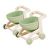 Gogogmee 2pcs Mini Shopping Cart for Ages Small Supermarket Cart Simulation Grocery Pretend Play Indoor for Boys view 1