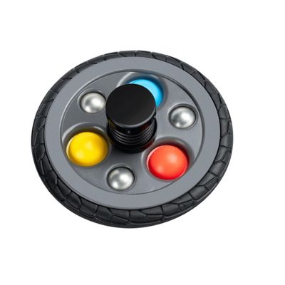 TOYANDONA Tyre Shape Plastic Gyro for Small Spinning Top for Boys and Hand-Eye Coordination Rotating Creative Cognitive Exercise Plaything
