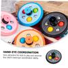 TOYANDONA Tyre Shape Plastic Gyro for Small Spinning Top for Boys and Hand-Eye Coordination Rotating Creative Cognitive Exercise Plaything view 4