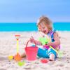 Yardwe Sand Set Outdoor Beach Buckets and Shovels for Sand-Excavating with Smooth Edges Lightweight Random Colors Random Color view 4