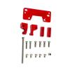 Rc Parts For Axial For Scx10 II 1/10 Upgrade Parts Aluminum Alloy Axle Servo Mount Base Stand Metal For Remote Control Rc Crawler Car Accessories(Red) view 2