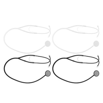 DECHOUS 4pcs Stethoscope for Halloween Cosplay Role Play Plastic Medical Props for Pretend Doctor Games Educational to Enhance Imagination and Social Skills Random Color