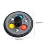 Vaguelly Tyre Shape Rotating Gyro for Small Plastic Spinning Top for Boys and Hand-Operated Educational Enhancing Coordination and Cognitive Skills Creative Funny Design view 2