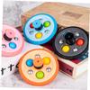 Vaguelly Tyre Shape Rotating Gyro for Small Plastic Spinning Top for Boys and Hand-Operated Educational Enhancing Coordination and Cognitive Skills Creative Funny Design view 3