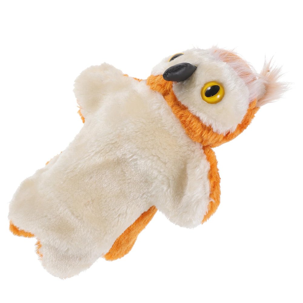 BCOATH Cartoon Plush Owl Hand Puppet for Storytelling and Imaginative Play Soft Animal Hand Puppet for Adults for Creative Learning and Fun