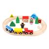 BESPORTBLE Beech Wood Puzzle Train Set Educational Rail Car for Boys and Montessori-Inspired Changeable Tracks for Learning and Interaction view 1