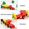 BESPORTBLE Beech Wood Puzzle Train Set Educational Rail Car for Boys and Montessori-Inspired Changeable Tracks for Learning and Interaction view 2