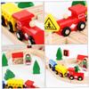 BESPORTBLE Beech Wood Puzzle Train Set Educational Rail Car for Boys and Montessori-Inspired Changeable Tracks for Learning and Interaction view 4