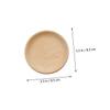 SUPVOX Smooth Wooden Plate for Kindergarten Preschool Educational Kitchen Play Safe Edges Sturdy Beech Wood Cooking Accessory view 2