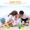 Beaupretty 6pcs Beach Plaything Kit for Portable Engaging Sand Set Educational Sandcastle Tools for Boys and Safe Smooth Surface Lightweight Sand Play Set view 3