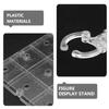 Abaodam Scale Transparent Action Figure Display Stand for Models Under Waist Stable Secure Support Base Compatible with HG RG Assembly Figures and Dolls view 3