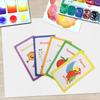 Abaodam Learning Flash Cards Alphabet Cognition Educational for Safe Paper Cards for Home School Travel view 2