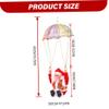 Christmas Toys Parachute Santa Electric Cute Cartoon Hanging Tumbling Santa Claus Decor with Music Christmas Decorations for Home Party for Kids view 2