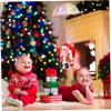 Christmas Toys Parachute Santa Electric Cute Cartoon Hanging Tumbling Santa Claus Decor with Music Christmas Decorations for Home Party for Kids view 3