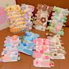 (12 Pcs) Super Cute Lovely Warm Autumn Winter Spring Theme Kid's Hairpin Flower Floral Bear Bowknot Hair Clips Hair Decoration Women Girls Salon Hairstyle Hairdressing Grip -Purple view 4