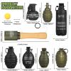 8Pcs Toy Hand Grenade for Tactical Game with 50 Round Ammo Model Battle Fake Grenade Toys for Outdoor Sport Role Play Prop Game,14+ and Adults view 3