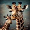 1000 Piece Giraffe Cheeks Wooden Jigsaw Puzzle Challenging and Fun Activity Interesting and Warm Art Adult Puzzles Modern Home Decor Ideal Gift 29.5x19.7 Inch view 1