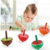 TOYANDONA 6pcs Wooden Gyro for Spinning Tops Playthings for Boys and Safe Smooth Edges Educational Fun view 3
