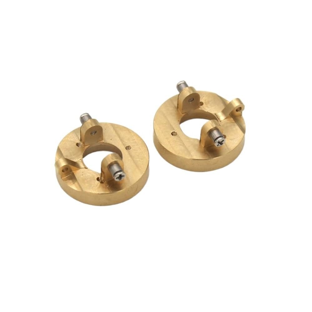 Compatible with Kyosho MINI-Z 4X4 Small Climbing Jimny Hynix RC Remote Control car Brass counterweight Steering Cup(Yellow)