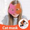 Abaodam DIY Kit with Felt and Eye Mesh Unpainted Blank Animal Mask for Cosplay Masquerade Halloween Party Decorations Comfortable Fit for All Ages Creative Craft view 3