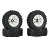 RC Tires Tyres Wheels Compatible with Axial Jr 90069 D90 TF2 for Tamiya CC01 LC70 for MST 1/10 RC Crawler Car 4PCS 1.55 Metal Beadlock Wheel Rim Tire Set view 1