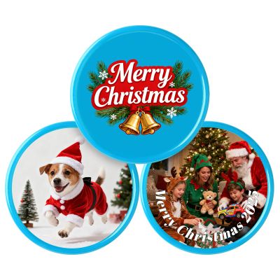 100-500PCS Custom Plastic Poker Chips with Logo & Image Multiple Colors Personalized Casino Chips Double Sided Printed Poker Chips Customizable for Bar Tokens, Custom Ball Makers Golf (Light Blue)