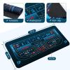 Proshine Craps Tabletop Game Set with 35*70" Rubber Craps Tabletop Layout Mat, 48*11" Rubber Craps Diamond Pyramid Bumper, 36" Rattan Stick, Casino Grade 19mm Dice, On/Off Button &100 pcs Chips (BLUE) view 4