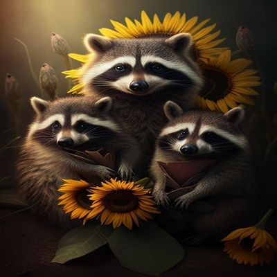 1000 Piece Little Raccoon Puzzles for Adults s Animal Puzzles Educational Toys DIY Collectibles for Home Decor Wall Decor Comes with Poster