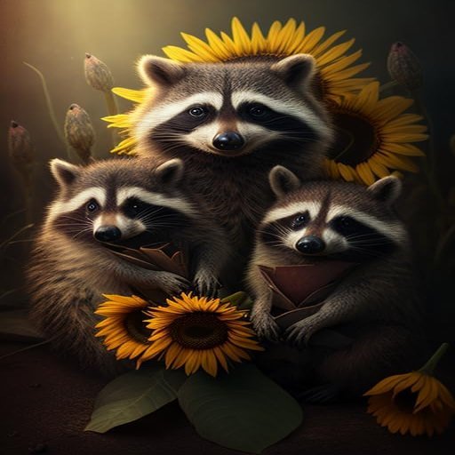 1000 Piece Little Raccoon Puzzles for Adults s Animal Puzzles Educational Toys DIY Collectibles for Home Decor Wall Decor Comes with Poster