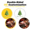 100-500PCS Custom Plastic Poker Chips with Logo & Image Multiple Colors Personalized Casino Chips Double Sided Printed Poker Chips Customizable for Bar Tokens, Custom Ball Makers Golf (Yellow) view 2