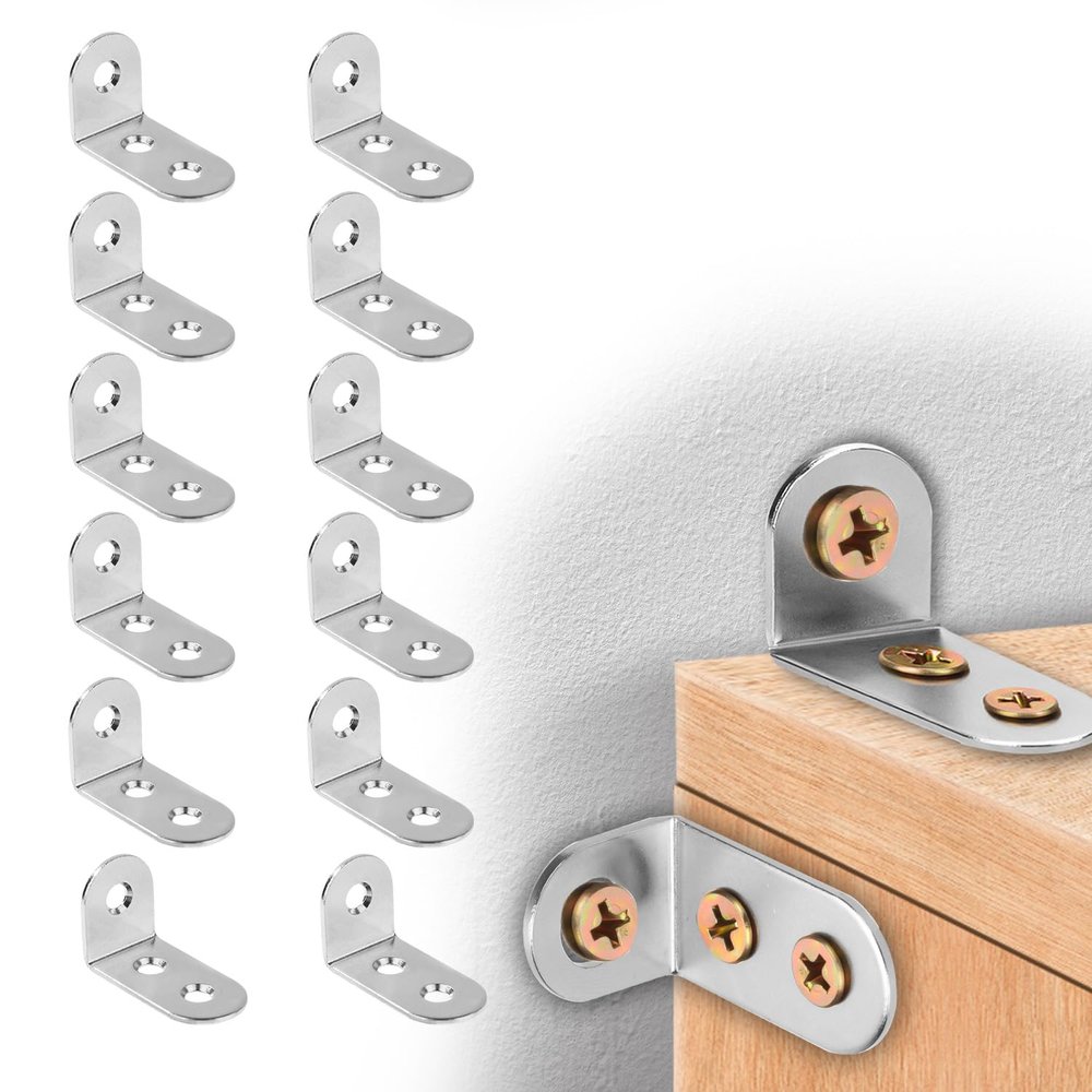 10 Sets Furniture Anchors, Stainless Steel Premium Durable Anti-Tip Furniture Wall Anchor Practical Earthquake Straps for Baby Proofing Safety