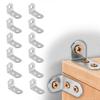 10 Sets Furniture Anchors, Stainless Steel Premium Durable Anti-Tip Furniture Wall Anchor Practical Earthquake Straps for Baby Proofing Safety view 1