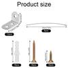 10 Sets Furniture Anchors, Stainless Steel Premium Durable Anti-Tip Furniture Wall Anchor Practical Earthquake Straps for Baby Proofing Safety view 2
