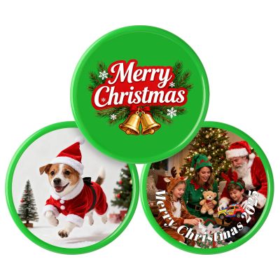 100-500PCS Custom Plastic Poker Chips with Logo & Image Multiple Colors Personalized Casino Chips Double Sided Printed Poker Chips Customizable for Bar Tokens, Custom Ball Makers Golf (Green)