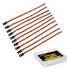 Cecicebb 10 Pieces 3-Pin Servo Extension Cables Servo Extension Cord RC Wire Cable Connectors Compatible with RC JR Car Airplanes view 1