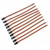 Cecicebb 10 Pieces 3-Pin Servo Extension Cables Servo Extension Cord RC Wire Cable Connectors Compatible with RC JR Car Airplanes view 4
