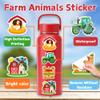 100 Pcs Farm Animal Stickers for Kids, Cute Animals Water Bottle Stickers for Kids Waterproof, Vinyl Laptop Kid Sticker Pack, Barn Cow Pig Stickers for Girls Boys Classroom Prizes view 3