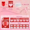 TATWOQ Valentine Fidget Toys with Cards 24 Pack - Valentines Day Cards for Kids & Heart Coil Springs, Classroom Exchange Gifts, Fidget Valentines for Class, Party Favors (6 Colors) view 4