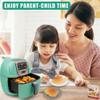 Simulated Air Fryer Pretend Play Toy, Play Kitchen Accessories, Simulated Air Fryer Role-Playing Toy for Toddler 3-5 5-7 (Green) view 2