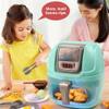 Simulated Air Fryer Pretend Play Toy, Play Kitchen Accessories, Simulated Air Fryer Role-Playing Toy for Toddler 3-5 5-7 (Green) view 3