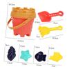 Abaodam Beach Lightweight Sand for Summer Outdoor Play with Buckets and Molds for Pool Garden and Sandbox Fun Random Color view 2