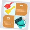 Abaodam Beach Lightweight Sand for Summer Outdoor Play with Buckets and Molds for Pool Garden and Sandbox Fun Random Color view 3