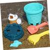 Abaodam Beach Lightweight Sand for Summer Outdoor Play with Buckets and Molds for Pool Garden and Sandbox Fun Random Color view 4
