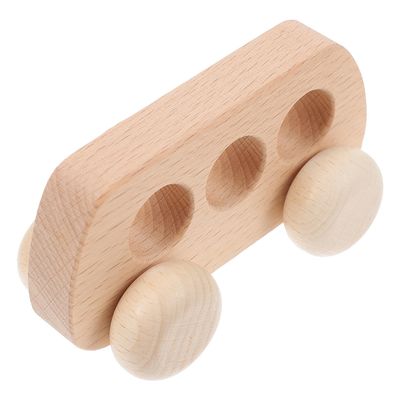 DECHOUS Wooden Hand Grip Push Car for Boy Girl Smooth Sanded Edges Safe Grasping Educational Inertial Vehicle Lightweight Wood Plaything