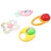 FRCOLOR 4pcs Rattles Plastic Hand Grasping Plaything Sensory Soothing for Boys and Early Learning Development view 1